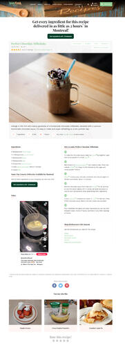 Recipe Page Desktop