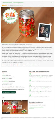 Contest Winning Recipe