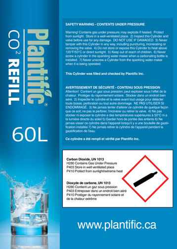 CO₂ Refill Label for SodaStream.